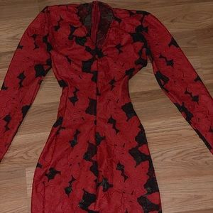 Custom Made Red Roses Dress